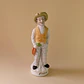 Figura de campesino en porcelana bisque vintage - Miniatura 1