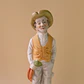 Figura de campesino en porcelana bisque vintage - Miniatura 2
