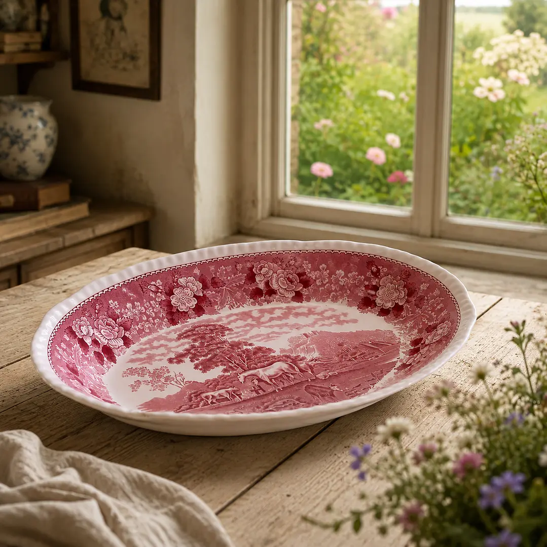 Fuente ovalada inglesa Adams 