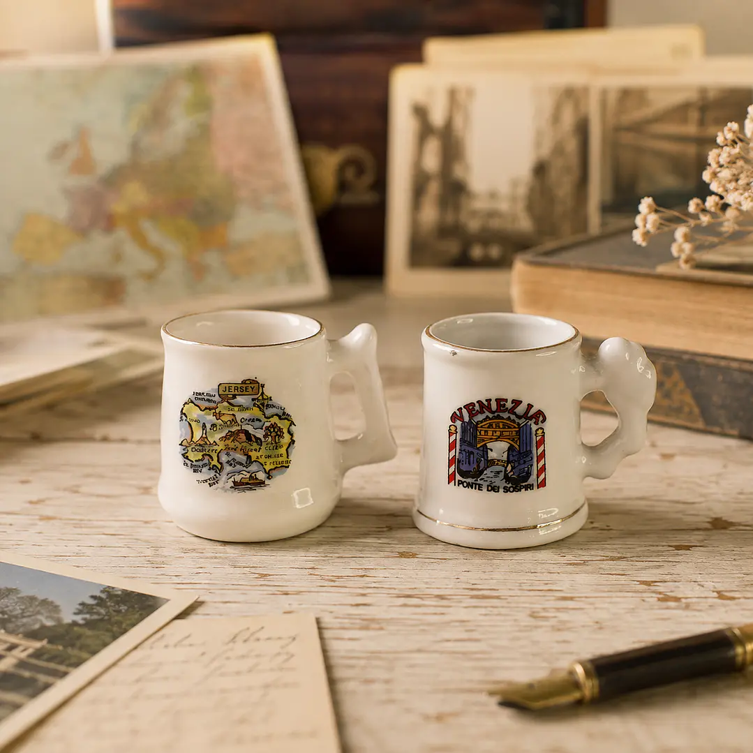 Tazones Miniatura de Porcelana – Isla de Jersey y Venecia 9