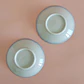 Dos platitos de porcelana vintage floreada - Miniatura 6