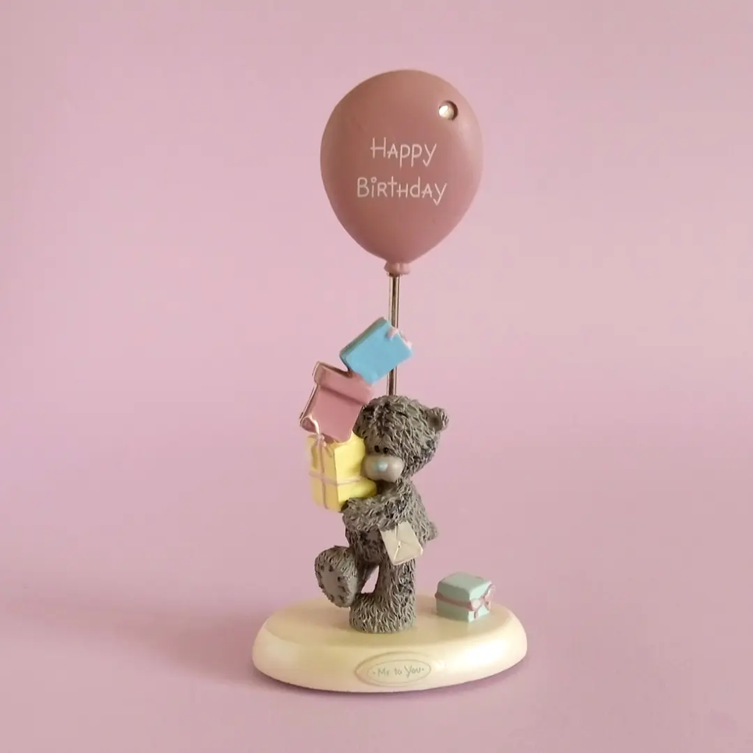 Figurita Me to You • Tatty Teddy “Happy Birthday” - Con porta tarjeta 1