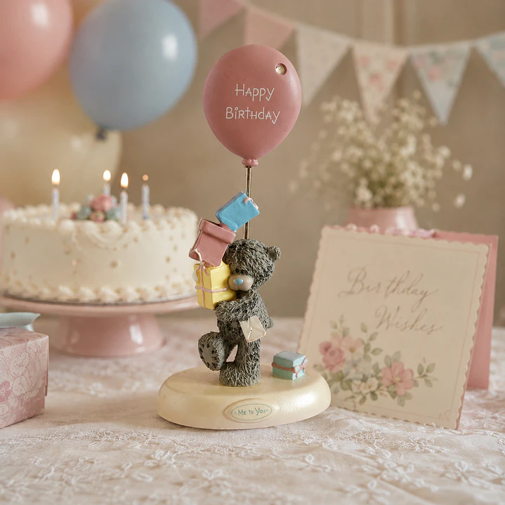 Figurita Me to You • Tatty Teddy “Happy Birthday” - Con porta tarjeta 7