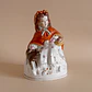 Figura antigua de Caperucita Roja • cerámica - Miniatura 1