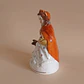 Figura antigua de Caperucita Roja • cerámica - Miniatura 5