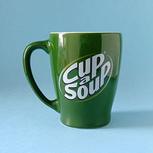Dos tazones europeos para sopa Cup a Soup y Royco Veloutine