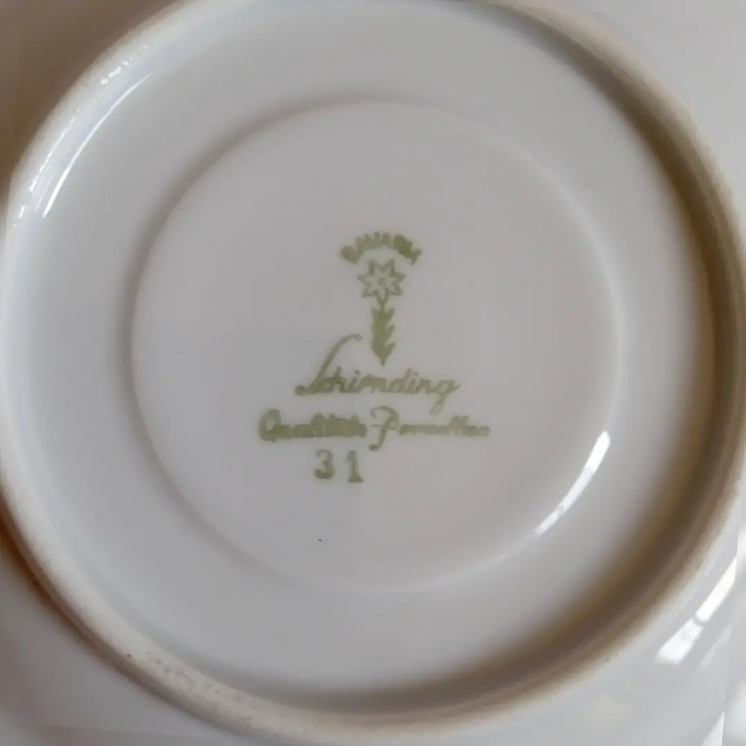 Cafetera de porcelana y tazas para café alemanes • 1960 6