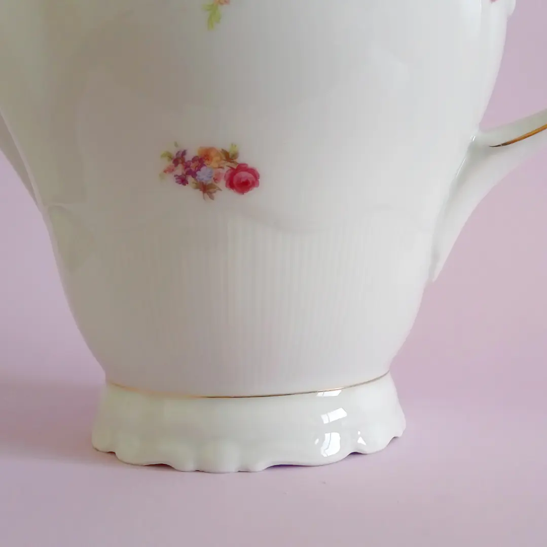 Cafetera de porcelana y tazas para café alemanes • 1960 8