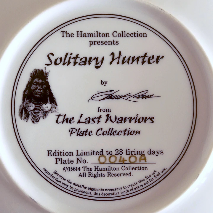 Platos decorativos The Last Warriors • The Hamilton Collection, 1994 4