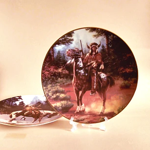 Platos decorativos The Last Warriors • The Hamilton Collection, 1994