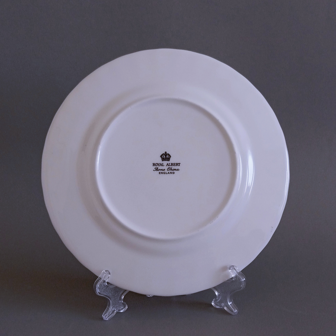 Plato decorativo de porcelana Royal Albert “Happy Anniversary” 5