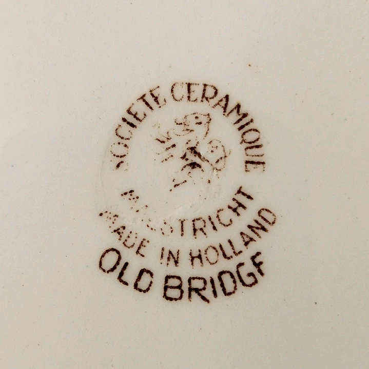 Plato antiguo holandés “Old Bridge” • 1940-1950 4