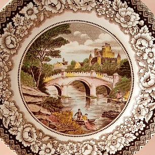 Plato antiguo holandés “Old Bridge” • 1940-1950