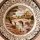 Plato antiguo holandés “Old Bridge” • 1940-1950 - Miniatura 2
