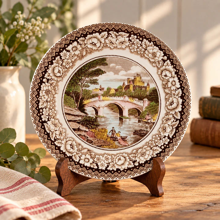 Plato antiguo holandés “Old Bridge” • 1940-1950 8