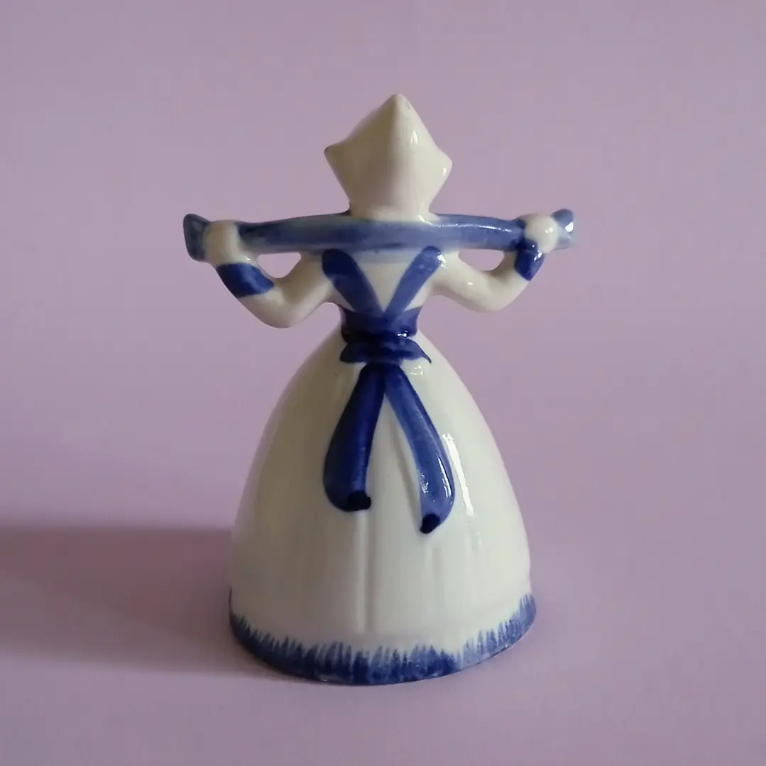 Set de 3 figuras vintage holandesas estilo Delft 3