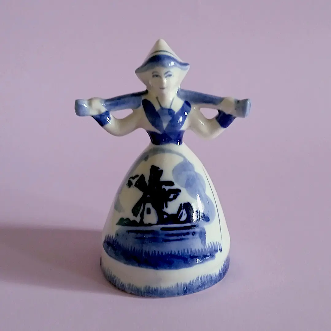 Set de 3 figuras vintage holandesas estilo Delft 2