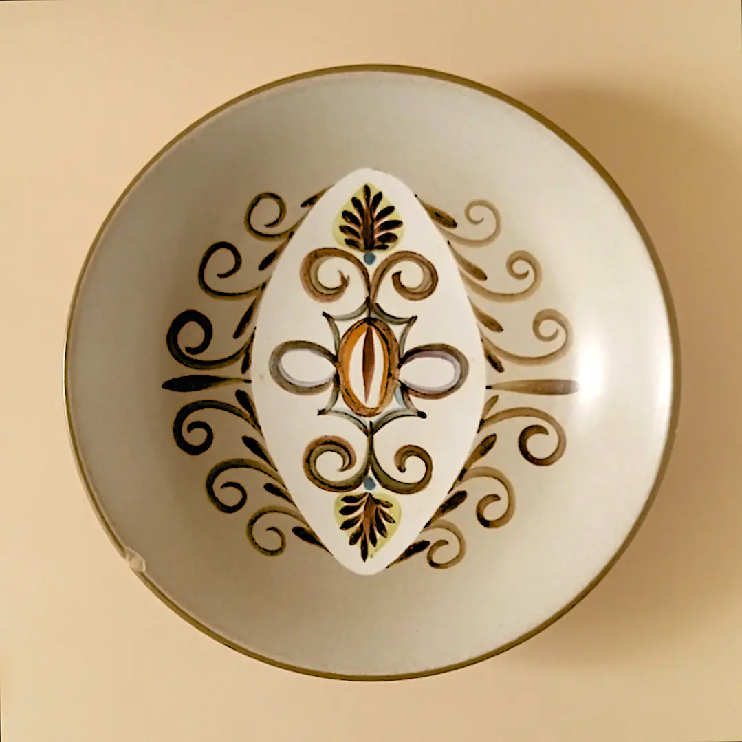 Plato hondo inglés Bourne Denby • 1960 • con detalle 8