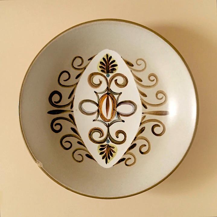 Plato hondo inglés Bourne Denby • 1960 • con detalle 8