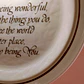 Plato decorativo inglés con poema 