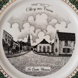 Plato decorativo francés de porcelana • Decor Art 1994