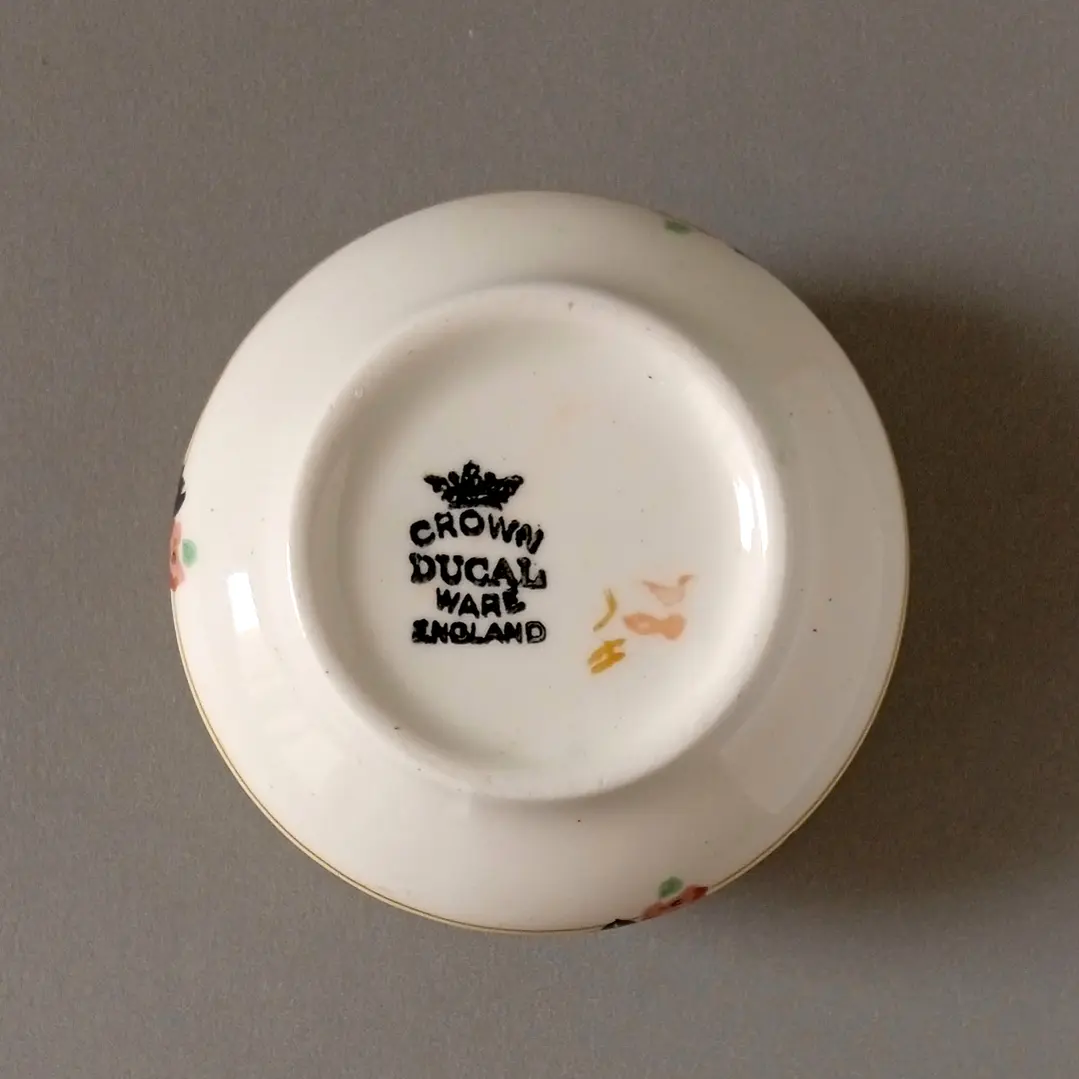 Azucarero pequeño inglés Crown Ducal • 1925 6