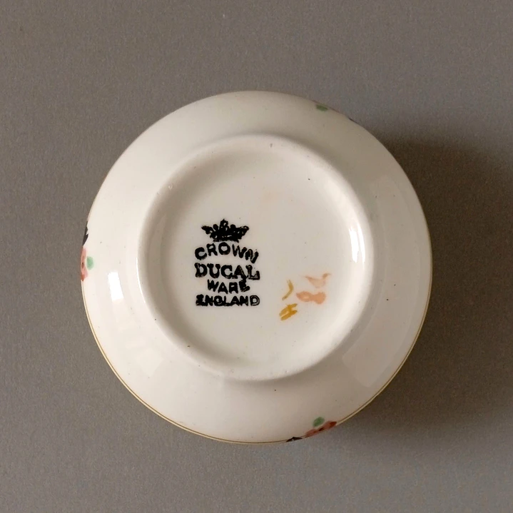 Azucarero pequeño inglés Crown Ducal • 1925 6
