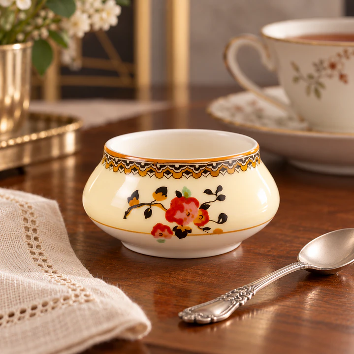 Azucarero pequeño inglés Crown Ducal • 1925 8