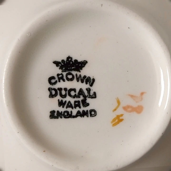 Azucarero pequeño inglés Crown Ducal • 1925 7