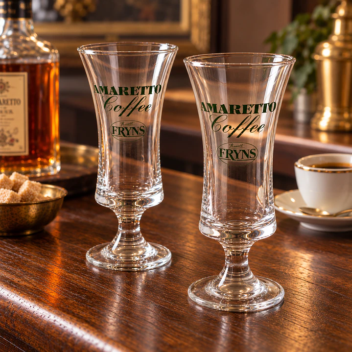 Par de copas Amaretto Coffee de Fryns • Bélgica 6
