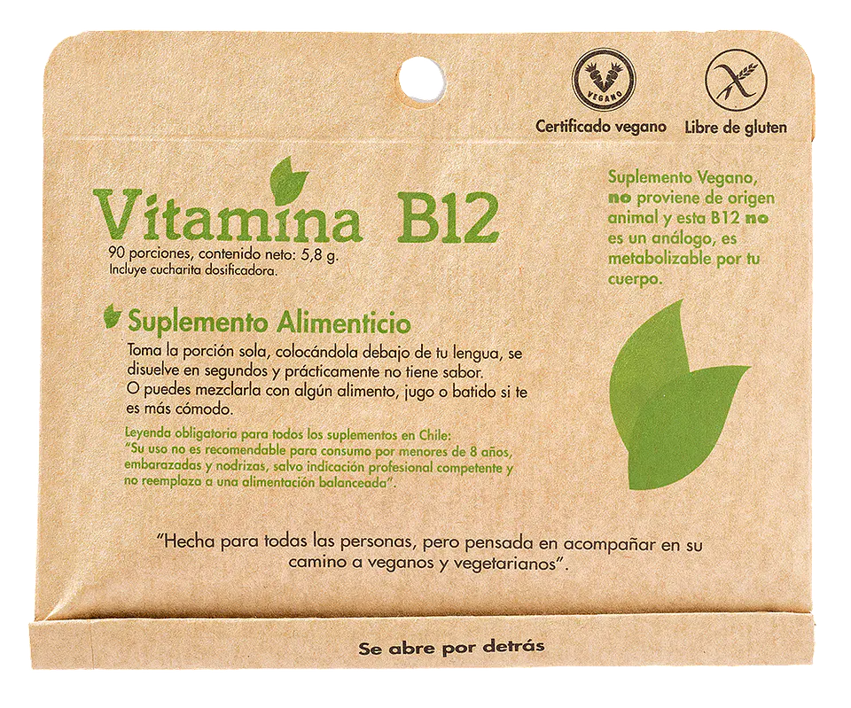 Vitamina B12 Dulzura Natural - 90 porciones de 12 ug 1