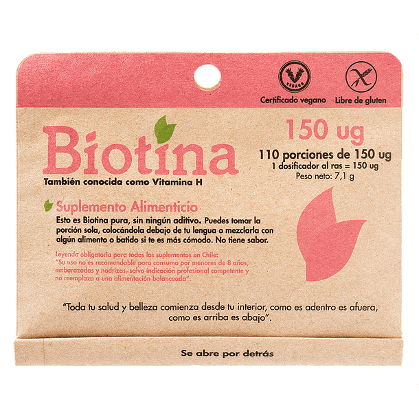 Biotina Dulzura Natural - 110 porciones