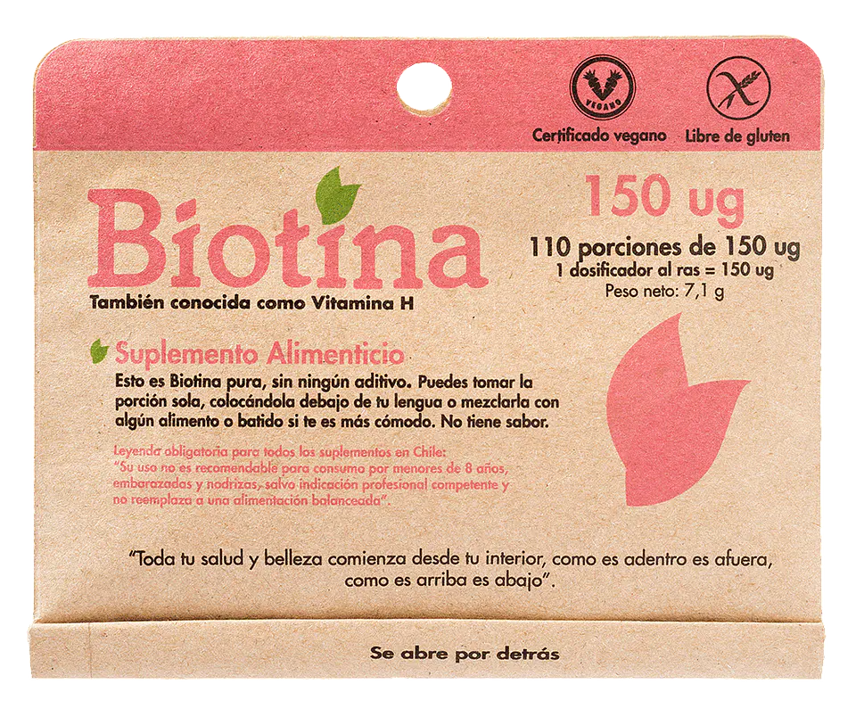 Biotina Dulzura Natural - 110 porciones de 150 ug 1