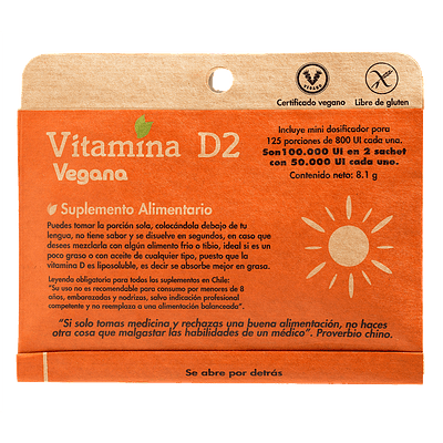 Vitamina Dulzura Natural D2 - 125 porciones