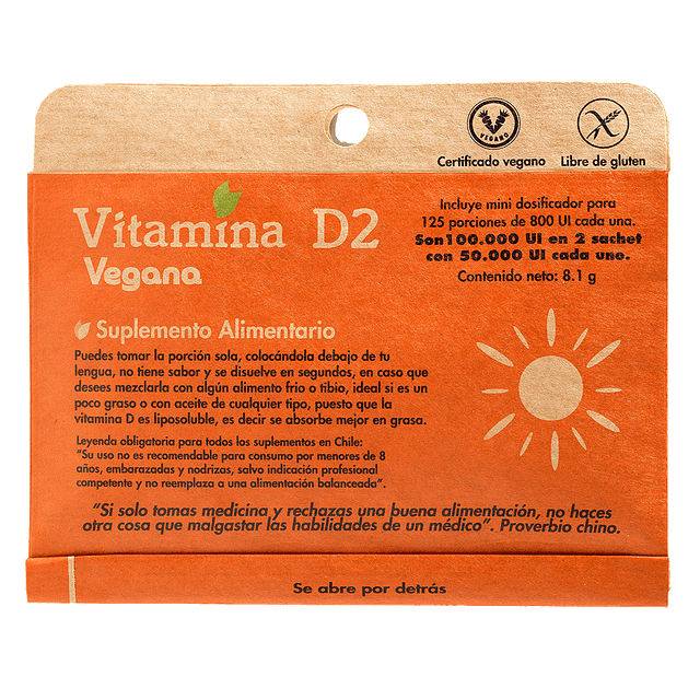 Vitamina D2 - 125 porciones