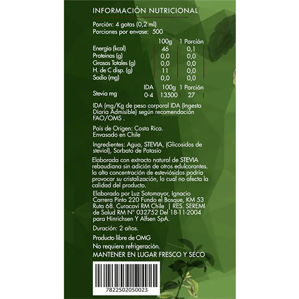 Stevia Líquida 100 ml Brota 2