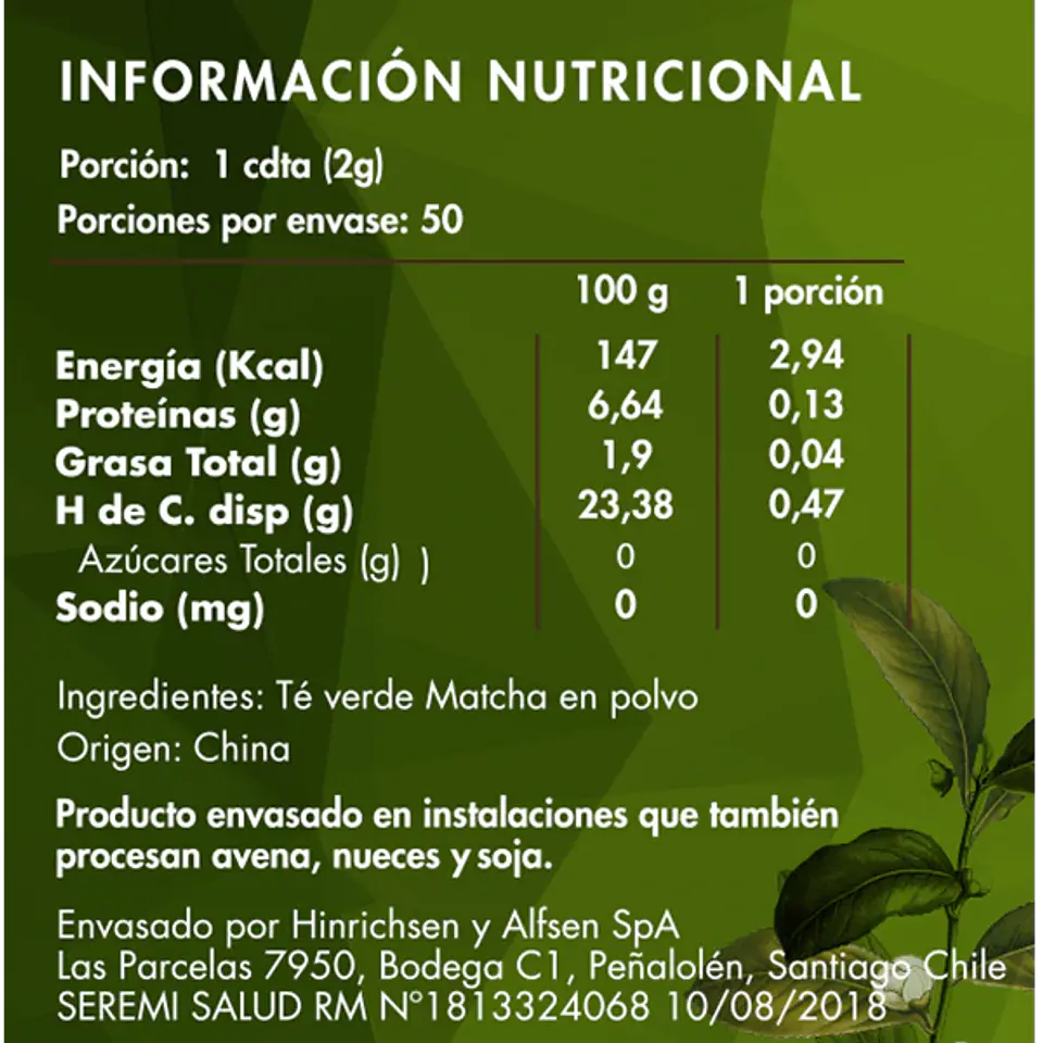 Té Matcha Brota Orgánico 100 gr 2