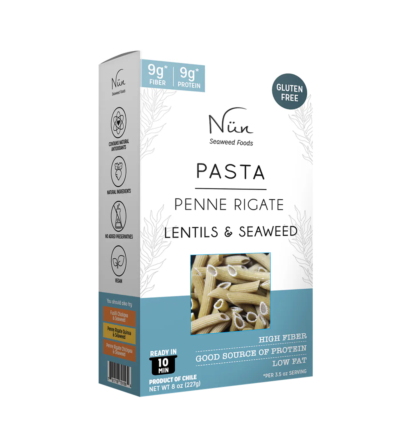 Pasta Penne Rigate Lentejas y Algas Marinas 1