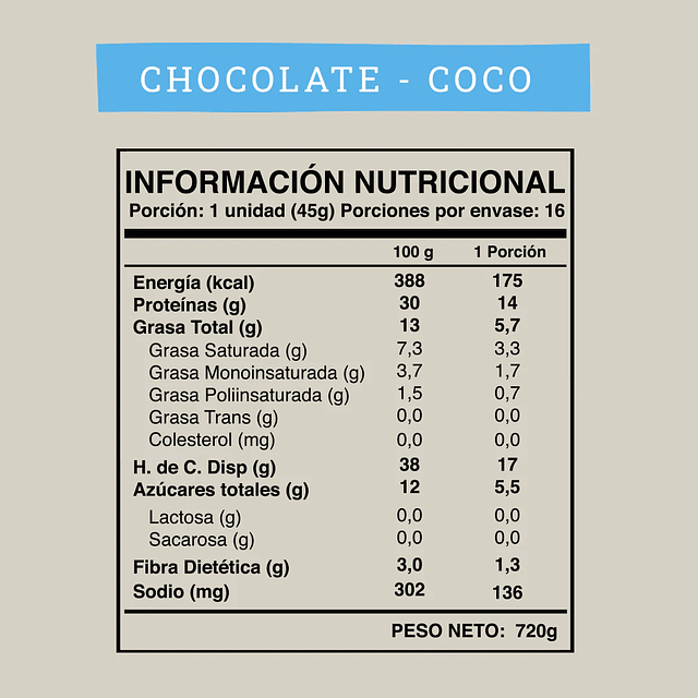 Wild Protein Chocolate Coco 16 unidades