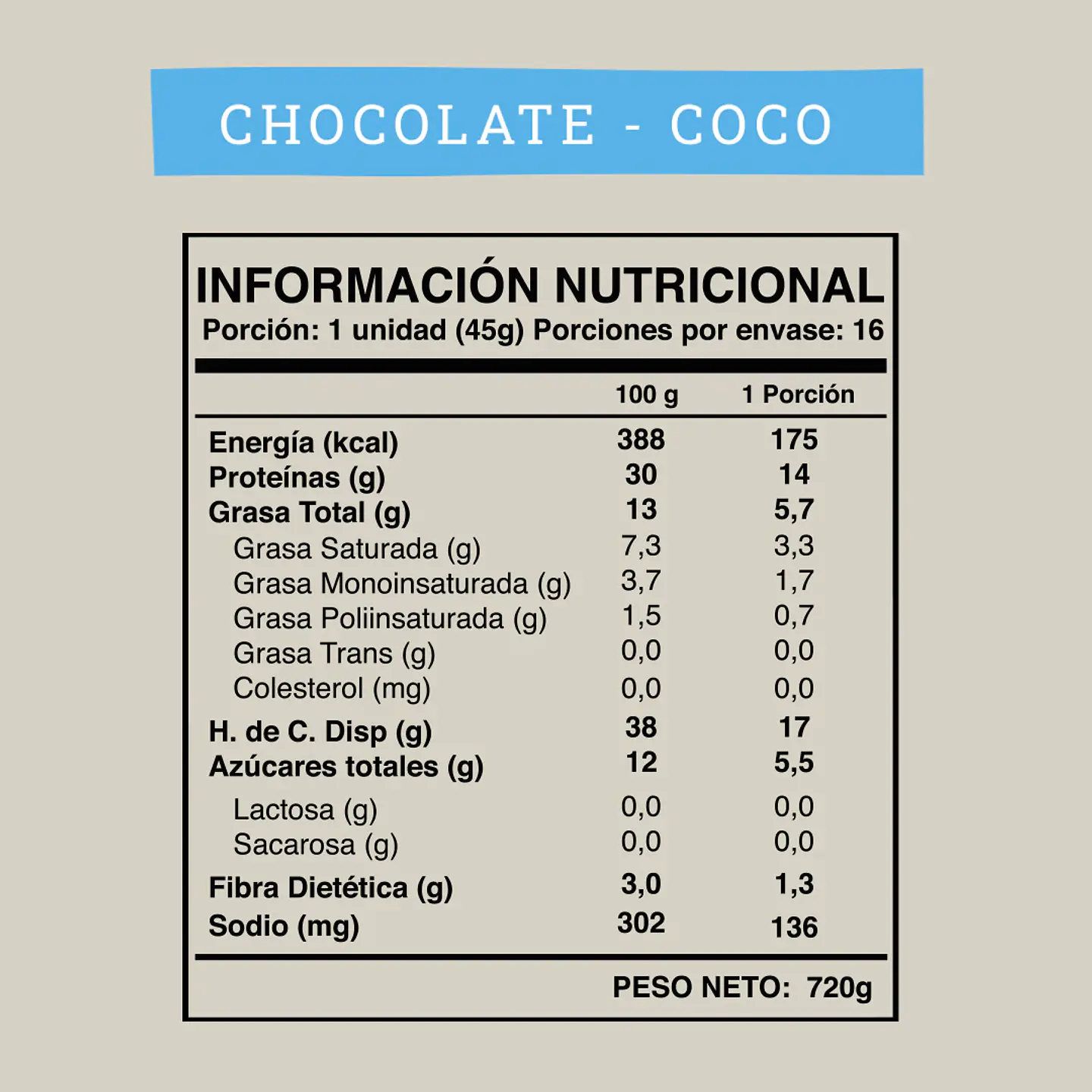 Wild Protein Chocolate Coco 16 unidades 3