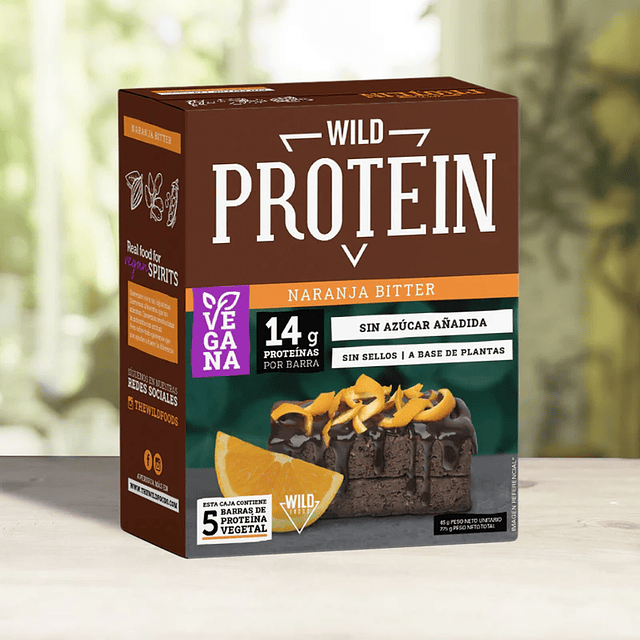 Wild Protein Chocolate Naranja 5 un