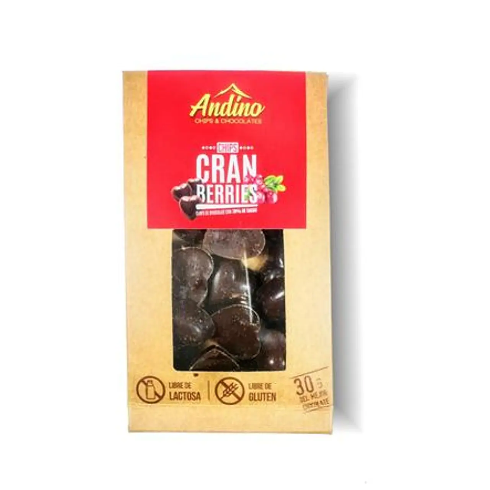 Chips Andino Cranberries 70% Sin Azucar 30g