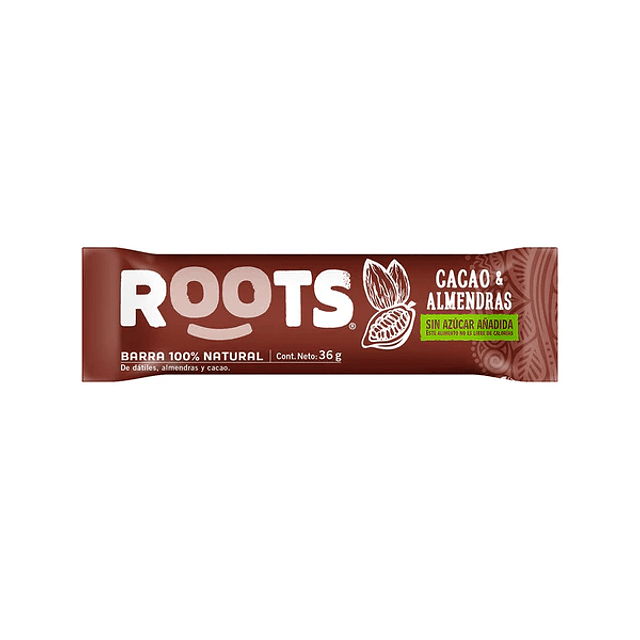 Barrita Roots Cacao Almendras 30g