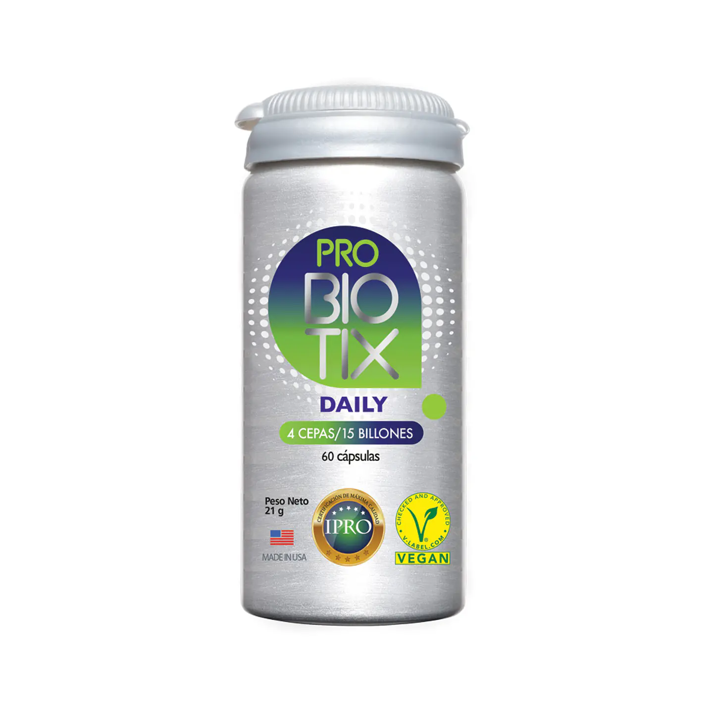 Probiótico Probiotix Daily 15 billones UFC - 60 caps Newscience 1