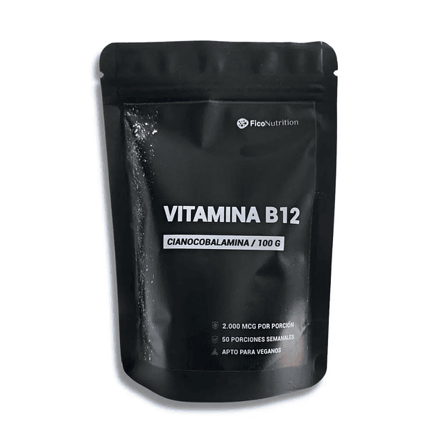 Vitamina b12 Cianocobalamina FicoNutrition 100 grs
