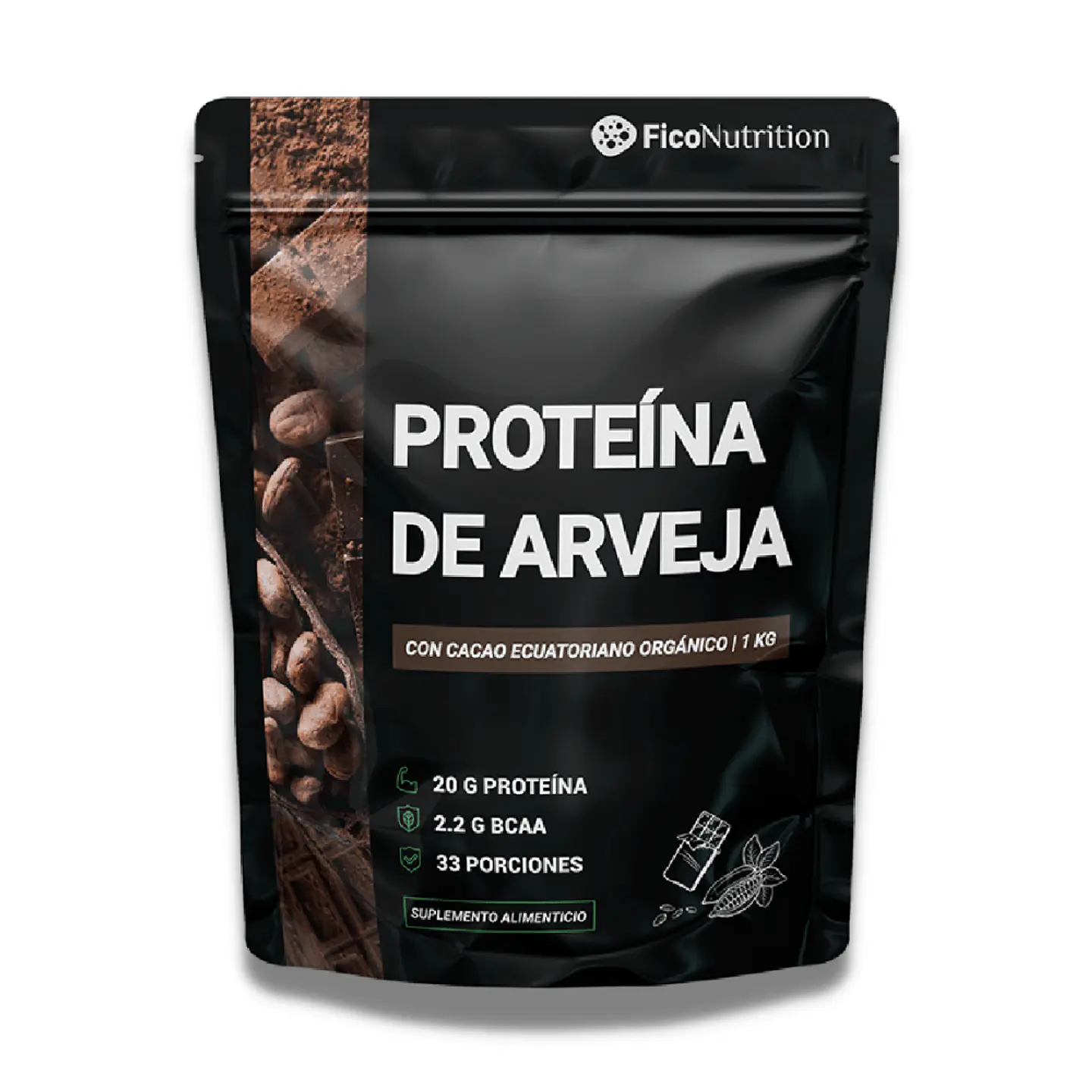 Proteína Vegetal de Arvejas Fico Nutrition 1 kg 1