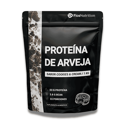 Proteína de Arvejas Sabor Cookies and Cream 1 kg - 30 porciones FicoNutrition