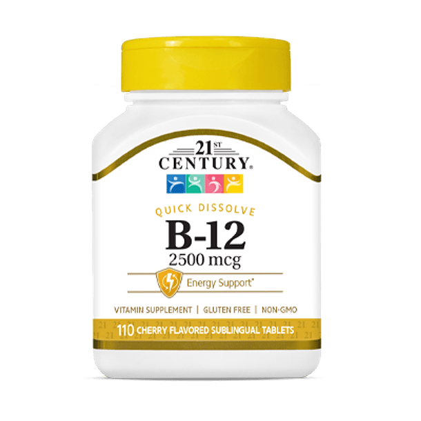 Vitamina B12 Century 2500 mcg - Cianocabalamina 110 caps