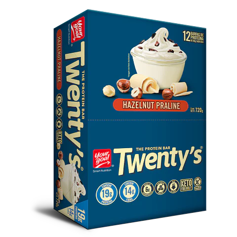 Barra de Proteína (contiene leche) Twentys Hazelnut Praline 12 un