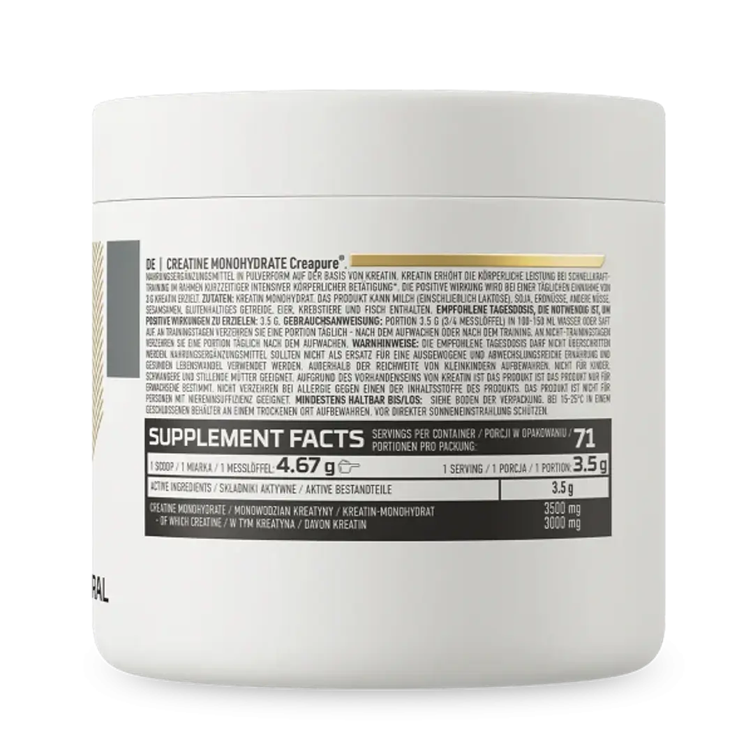 Creatina Monohidratada Creapure Ostrovit 250g - 50 porciones 3